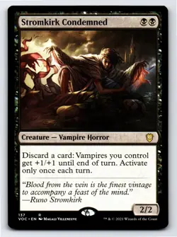 Stromkirk Condemned R Commander: Innistrad: Crimson Vow # 137 NM Normal - Image 1