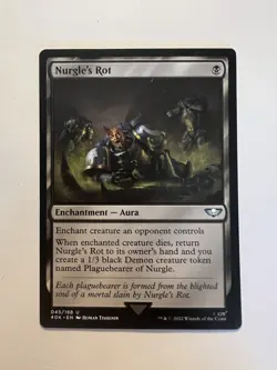 Nurgle's Rot - MTG 40k Universes Beyond: Warhammer 40,000 - NM - Image 1