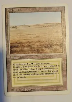 Magic: The Gathering Savannah Dual Land Revised Edition 1994 Near-Mint - Image 4