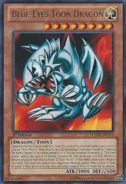 Moderately Played, English - 1 x MTG Blue-Eyes Toon Dragon - LCYW-EN103 - Rare - - Image 1