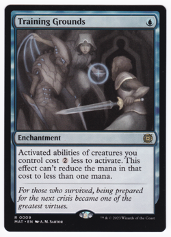 MTG Errors - Inking - MOM Aftermath R Training Grounds #0009 [COPY #1] - Image 1