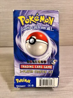 Pokemon Base Set 2-Player Starter Set Theme Deck 1999 Box Only & Books Vintage - Image 1