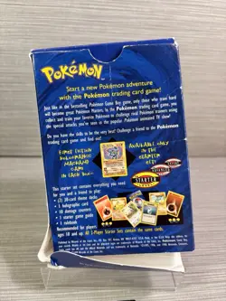 Pokemon Base Set 2-Player Starter Set Theme Deck 1999 Box Only & Books Vintage - Image 2