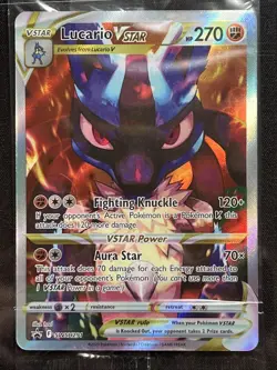 SEALED Pokemon Lucario VSTAR SWSH291 Crown Zenith ETB Holo Black Star Promo NM - Image 1