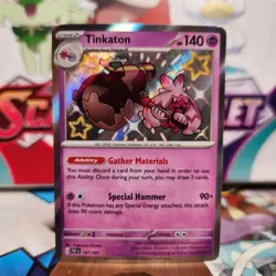 Tinkaton 167/091 Baby Shiny - Paldean Fates - Pokemon TCG - SHIPS FAST - Image 1