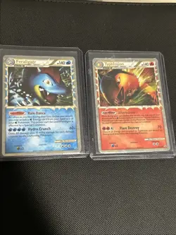 Feraligatr Prime HGSS07 Promo and Typhlosion Prime HGSS09 Promo HP/DMG Pokemon - Image 1