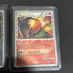Feraligatr Prime HGSS07 Promo and Typhlosion Prime HGSS09 Promo HP/DMG Pokemon - Image 4