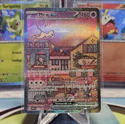 Mewtwo 052, Mew ex 053 Pokemon TCG S&V 151 Black Star Promo Full Art NM/M - Image 5