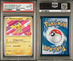 Pokemon Pikachu 154/SV-P PSA 10 Indonesia Journey Batik Shirt Exclusive Promo - Image 3