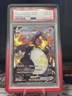 PSA 10 Charizard Vmax #SV107 SWSH Shining Fates 2012 Pokemon Mint - Image 1