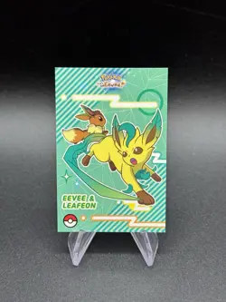 Pokemon Lets Go Eevee Database Leafeon Duo Cracked Ice Holo Peru US Seller - Image 1