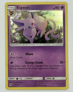 Espeon 89/214 Cosmos Holo Blister Exclusive Lost Thunder Promo NM Pokemon TCG - Image 1