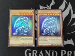 2X Blue-Eyes White Dragon REPRINT VER 2 LCKC-EN001 Legendary Collection Kaiba - Image 1