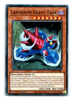 Labyrinth Heavy Tank - MAZE-EN001 - Super Rare 1st Edition Yugioh - Image 1