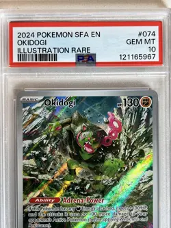 PSA 10 Okidogi #074/064 Illustration Rare - Shrouded Fable Pokemon TCG Card - Image 2