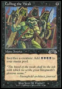 Culling the Weak - Heavy Play MTG Exodus - Image 1