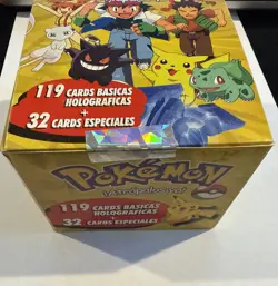 Pokemon Stained Glass Crystal Card Collection Box 25 Sealed Packs Peru Edition - Image 1