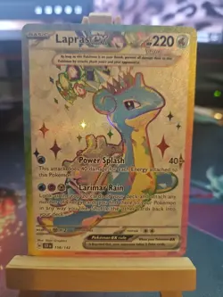 Pokemon TCG Lapras EX Full Art Ultra Rare Holo Card 158/142 NM - Image 1