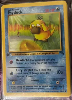 Pokemon Fossil 1st Edition card Psyduck # 53 Nm-MINT never used/Unplayed -WOTC - Image 1