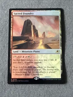 Magic the Gathering: Sacred Foundry Edge of Eternities Foil - Image 1