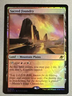 MTG / Sacred Foundry / EOE / #256 / FOIL / Rare / NM - Image 1