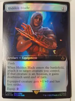 Hidden Blade - FOIL - Buy-A-Box Promo - Magic the Gathering MTG Nice! - Image 1
