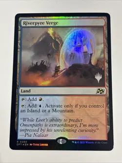Riverpyre Verge Foil Promo Pack Land Aetherdrift NM Rare MTG Free ship & Tracked - Image 1