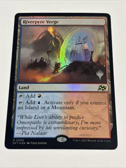 Riverpyre Verge Foil Promo Pack Land Aetherdrift NM Rare MTG Free ship & Tracked - Image 2