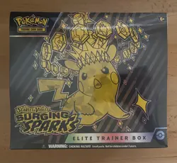 Pokemon TCG Scarlet & Violet Surging Sparks Elite Trainer Box Factory Sealed - Image 1