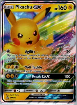 Pikachu GX SM232 - Pokemon TCG SM Black Star Promos - Holo Promo (NM) - Image 1