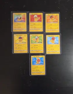 Pokemon I Choose You Ash's Pikachu Promo Set SM108-114 - Image 1