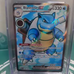 CGC GEM MINT 10 English Pokemon 2023 Scarlet & Violet 151 - 184/165 Blastoise ex - Image 2