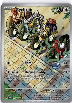 Pokemon TCG Paradox Rift Cyclizar 215/182 Illustration Rare Near Mint - Image 1