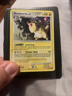 Pokemon TCG Ampharos Holo Card 001/017 Pop Series 7 - Image 1