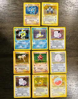 Lot of 11 WOTC HOLO RARE POKEMON CARDS Moderately Played - Image 1