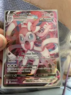 Pokemon TCG Sylveon VMAX Evolving Skies Ultra Rare Card 075/203 NM Condition - Image 1
