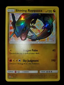 Shining Rayquaza 56/73 Holo Shiny Rare Pokemon TCG Card SM Shining Legends NM - Image 3