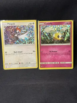 Pikipek 11/12 Cutiefly 10/12 Pokemon Card McDonald's Collection Promo Near Mint - Image 1