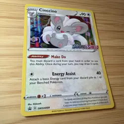 Cinccino - (Prerelease) SWSH009 SWSH: Sword & Shield Promo Cards Holo - Image 2