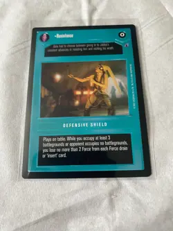 Decipher Star Wars CCG Reflections III RESISTANCE Card NM - Image 1