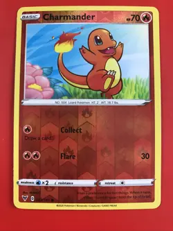 CHARMANDER 023/185 Reverse Holo - Pokemon Trading Card Game Nintendo - Image 2