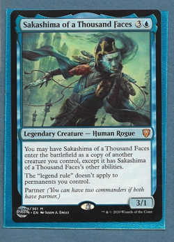 22 Sakashima of a Thousand Faces (CMR) 089 Near Mint (NM) Never Played MTG - Image 1
