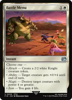 MTG Battle Menu - Foil NM-Mint Final Fantasy - Image 1