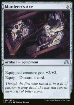 4x Magic the Gathering MTG Murderer's Axe Shadows over Innistrad NM - Image 1