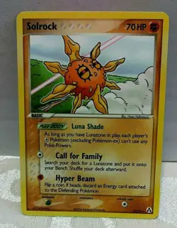 POKEMON Solrock 25/92 EX Legend Maker Set, RARE, NM Condition - Image 1