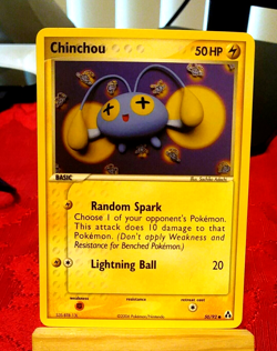 POKEMON Chinchou 50/92 EX Legend Maker Set, Common, NM Condition - Image 1