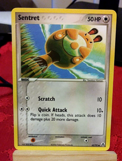 POKEMON Sentret 62/92 EX Legend Maker Set, Common, NM Condition - Image 1