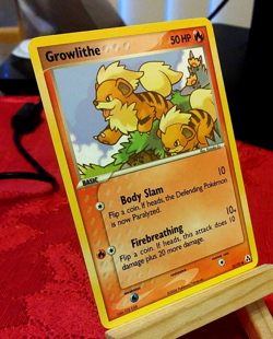 POKEMON Growlithe 55/92 EX Legend Maker Set, Common, NM Condition - Image 2