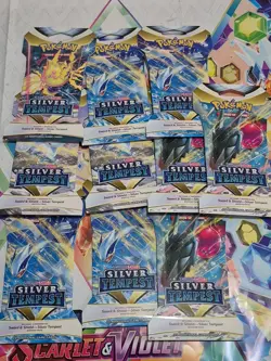 10 Sword and Shield Silver Tempest Booster Packs Pokemon TCG - Image 1