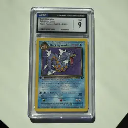 2000 Pokemon Team Rocket 1st Edition Dark Gyarados #25 CGC 9 MINT - Image 1